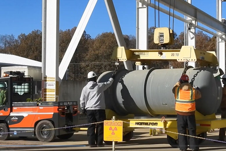 Paducah DUF6 Tow Motors Move Cylinder 2025 04 01