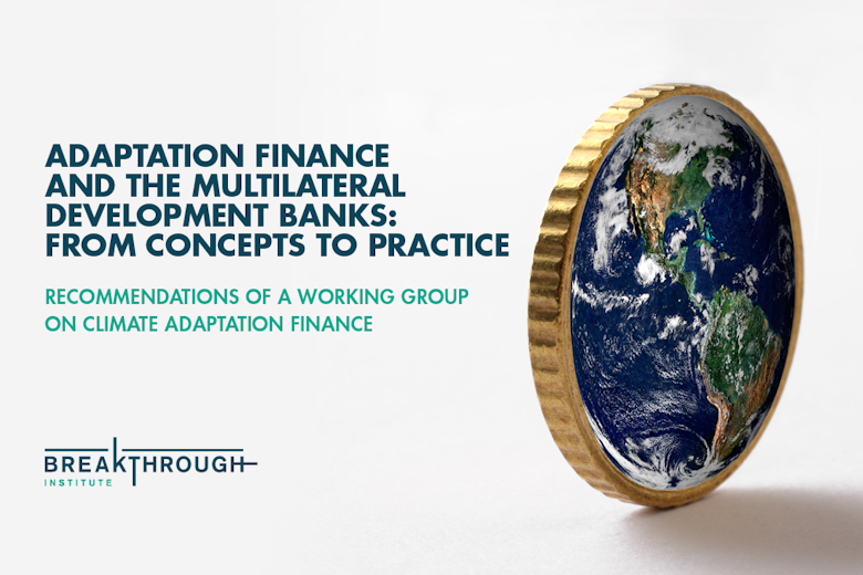 Adaptation Finance and the Multilateral Development Banks social card